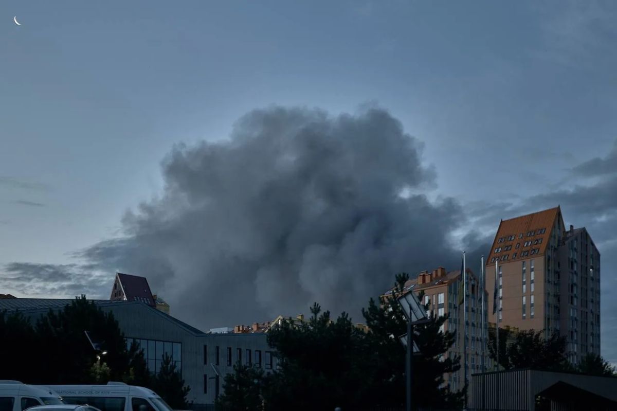 Так выглядит сегодня утром Киев после ночной атаки Так выглядит сегодня утром Киев после ночной атаки