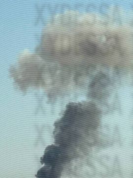 Дым поднимается на месте прилётов в Одесской области