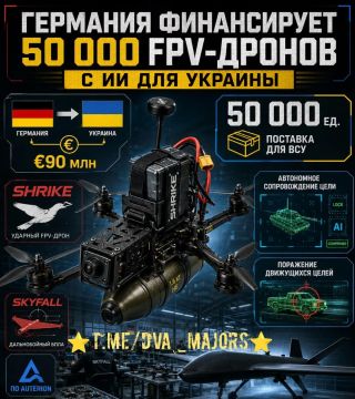 Два майора: Германия финансирует закупку 50 000 ударных FPV-дронов с ИИ для Украины