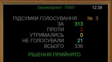 Тем временем Верховная Рада проголосовала за продление военного положения и мобилизации ещё на 90 суток