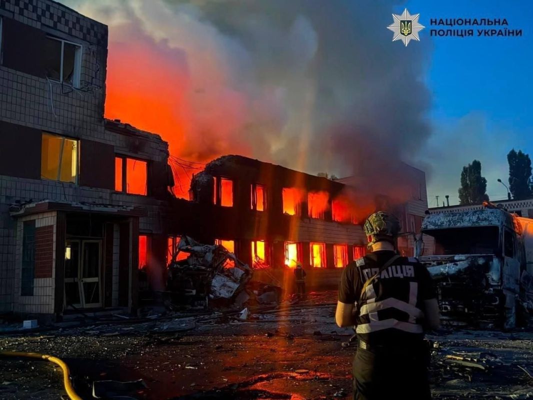 Результаты ночного ракетного удара по Киеву Результаты ночного ракетного удара по Киеву