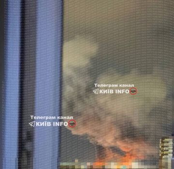 Первые кадры прилета баллистики по Киеву