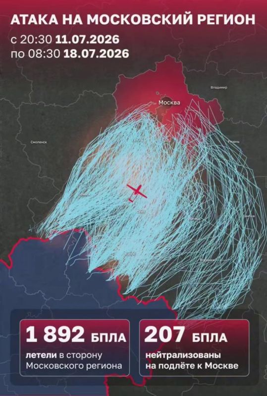 Почти 1900 беспилотников было уничтожено за неделю по пути к Москве, заявил мэр столицы Сергей Собянин Почти 1900 беспилотников было уничтожено за неделю по пути к Москве, заявил мэр столицы Сергей Собянин