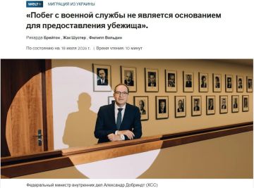 Германия должна лишить украинских мужчин призывного возраста автоматической защиты, — глава МВД Германии Добриндт