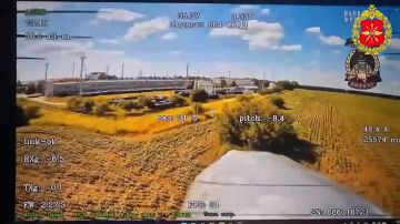 F PV-дроны «КВН» на оптоволокне ударили по технологическому оборудованию компрессорной станции «Сумская»