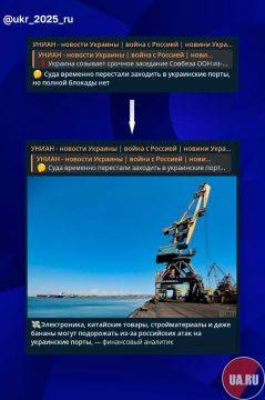 Украинские информационные помойки всё пытаются убедить громадян, что с портами всё хорошо