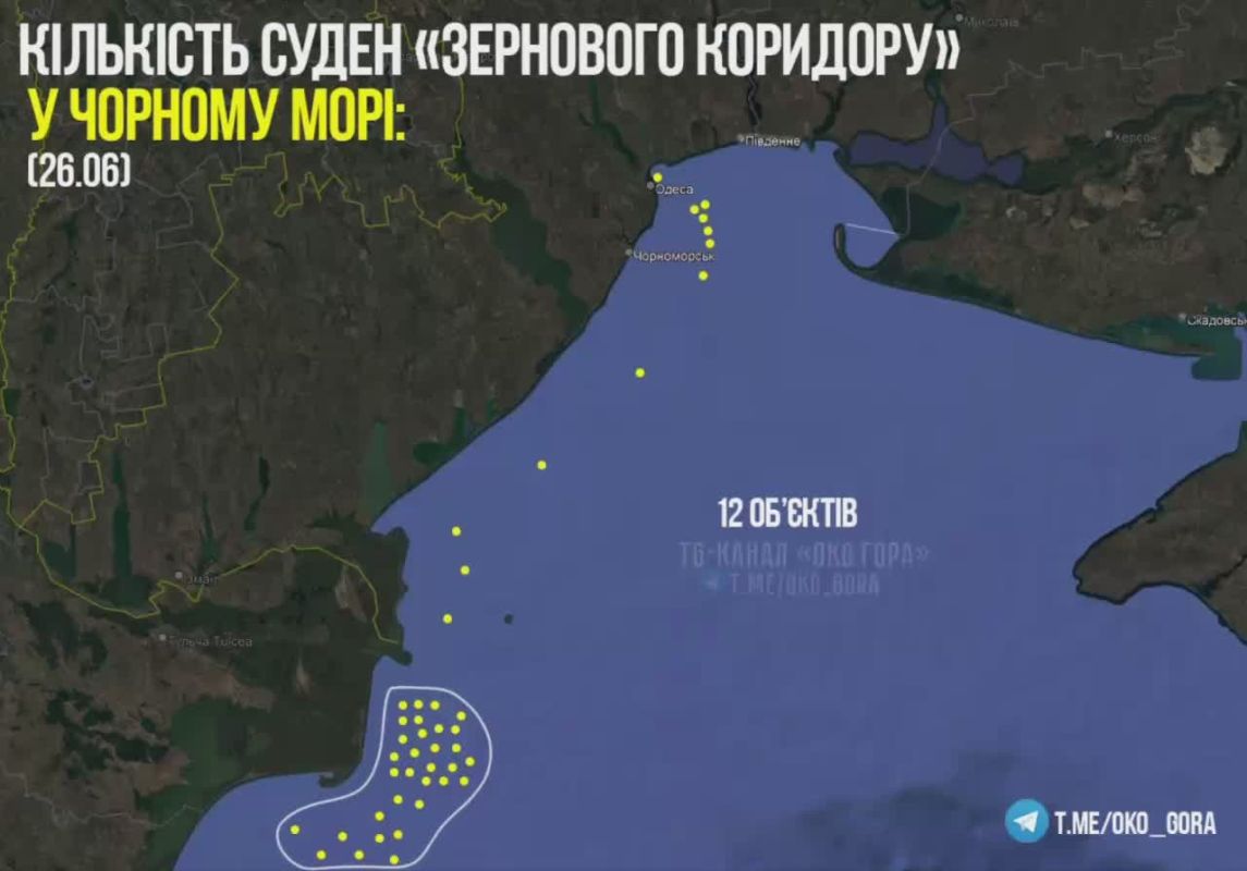 Зерновой коридор Украины полностью заблокирован Россией