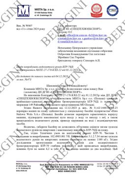 � ����������� ����������� �������� �� ����� ��� ����� ���������� ������ �������� ��������� �������� MISTA Sp. z o.o. ��� �������� ��������� ����������� ������ ���-70ĳ ��� �������