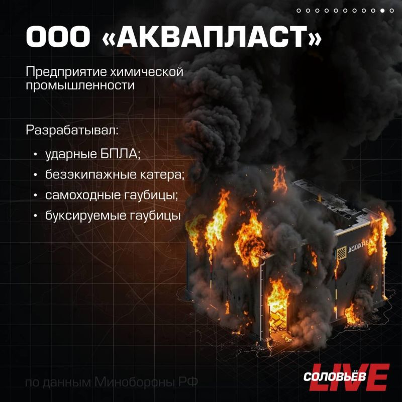 Минобороны России сегодня сообщило о массированном ударе высокоточным оружием большой дальности воздушного, наземного и морского базирования, а также ударными БПЛА по предприятиям военной промышленности, телекоммуникационным... Минобороны России сегодня сообщило о массированном ударе высокоточным оружием большой дальности воздушного, наземного и морского базирования, а также ударными БПЛА по предприятиям военной промышленности, телекоммуникационным...
