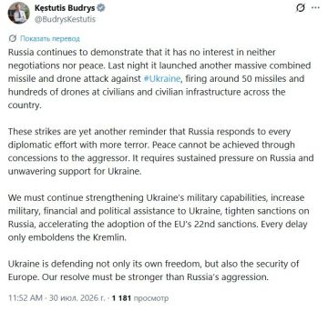 Глава МИД Литвы Будрис призвал отказаться от уступок в адрес России и продолжить накачивать Киев оружием