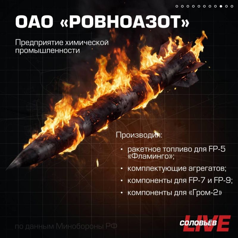 Минобороны России сегодня сообщило о массированном ударе высокоточным оружием большой дальности воздушного, наземного и морского базирования, а также ударными БПЛА по предприятиям военной промышленности, телекоммуникационным... Минобороны России сегодня сообщило о массированном ударе высокоточным оружием большой дальности воздушного, наземного и морского базирования, а также ударными БПЛА по предприятиям военной промышленности, телекоммуникационным...