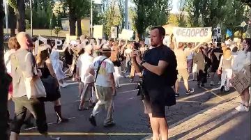 Тысячи украинцев в Киеве вышли на марш с требованием вернуть Михаила Федорова на пост министра обороны