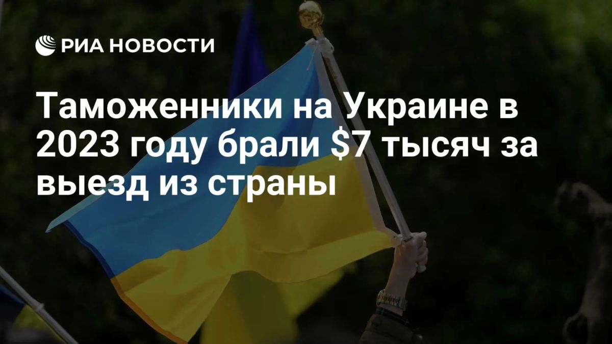 Таможенники на Украине в 2023 году брали $7 тысяч за выезд из страны