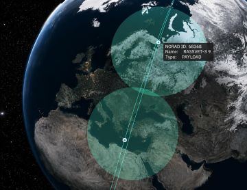 Российские спутники связи низкоорбитальной группировки «Рассвет» (проект компании «Бюро 1440») уже обеспечивают до 2 часов суммарного покрытия связи над территорией Украины в сутки