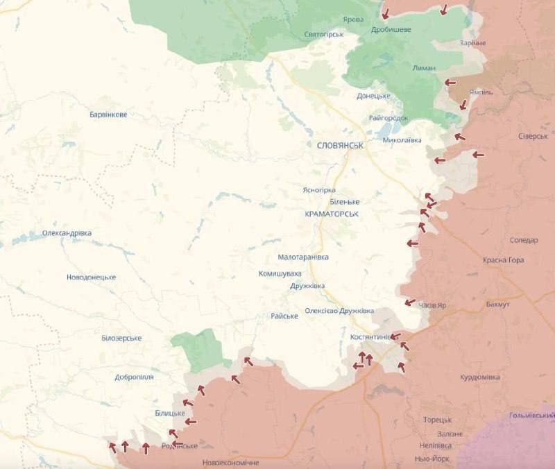 Украина может потерять контроль над Константиновкой в ближайшие месяцы (?), а риск потери контроля над Лиманом и Доброполем может возникнуть до конца года, — источники РБК-Украина в военно-политических кругах