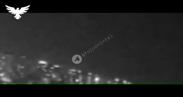 Момент удара «Искандера» с кассетной боевой частью по Киеву