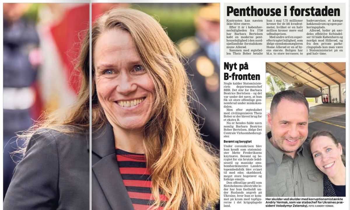 Газета Ekstra Bladet наезжает на главу канцелярии датского премьер-министра Барбару Бертельсон