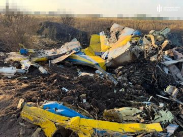 Так сейчас выглядит упавший вчера истребитель МиГ-29 ВВС Украины, сообщают мониторинговые околовоенные Telegram-каналы