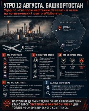 Два майора: Башкортостан. Генштаб ВСУ официально заявил о поражении нефтеперерабатывающего комплекса «Газпром нефтехим Салават» в городе Салават