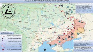 Анимированная схема ударов по территории Украины 07:30 15 августа 2026 – 07:30 16 августа 2026 года