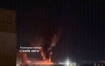 Киев. Заявлено о пожарах в нежилых помещениях в Оболонском и Голосеевском районах города после ударов ракетами