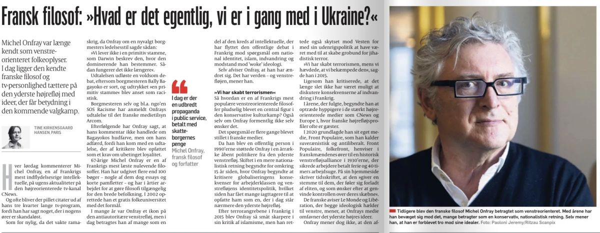 Владимир Корнилов: «Французский философ: «Что мы вообще делаем на Украине?»»
