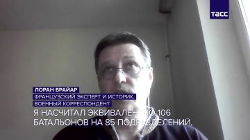 На Украине с 2014 года было создано более 100 нацбатальонов, заявил ТАСС работающий в Донбассе французский историк, военный корреспондент Лоран Брайар
