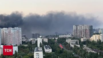 Новые кадры из Киева после прилета реактивных БпЛА