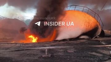 Новые кадры из нефтебазы в Броварах по которой прилетело ночью