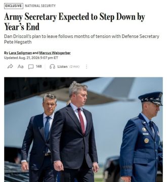 Министр армии США Дэн Дрисколл может уйти в отставку до конца 2026 года — The Wall Street Journal