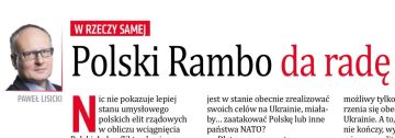 Владимир Корнилов: Главред польской журнала Do Rzeczy Павел Лисицкий в новом выпуске анализирует позицию Европы относительно украинского конфликта