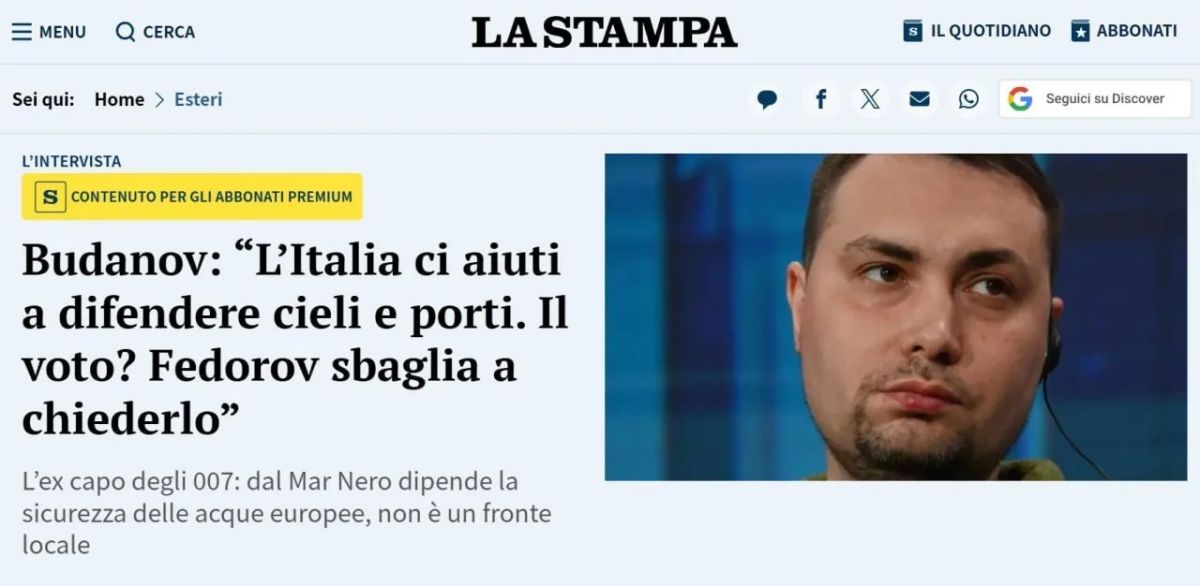 Буданов рассказал La Stampa, что ракет для Patriot в 2026 году Украине не хватит: