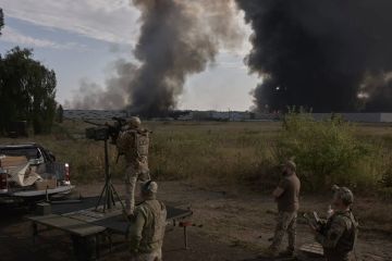 Свежие последствия налета дронов-камикадзе над склады в Борисполь сегодня в течении дня