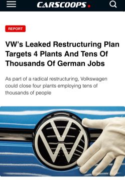 ����� �����: Volkswagen ��������� 4 ������ � ��������