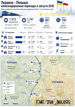 Два майора: В условиях блокирования одесских портов Украины растёт ж/д трафик на польском направлении