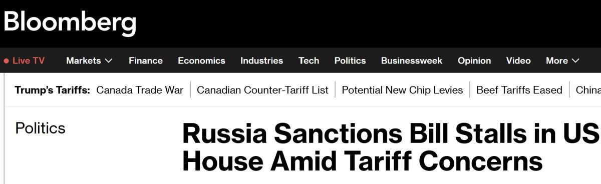 Законопроект о санкциях против России в Палате представителей США вероятно, будет приостановлен как минимум до ноябрьских выборов на фоне опасений, что эта мера расширит полномочия президента Дональда Трампа по введению...