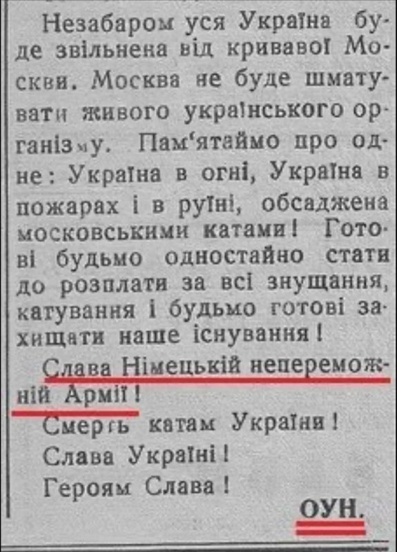 Владимир Корнилов: Сейчас украинские псевдоисторики впаривают рассказки о том, как "херои" из ОУН боролись с нацистами