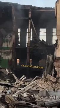 Результаты удара и сильные разрушения складских помещений в Соломенском районе Киева 9 сентября 2026 года