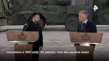 Зеленский в порыве чувств снова запутался в английских словах: говоря о будущем отношений с Канадой, глава киевского режима перепутал сотни с тысячами