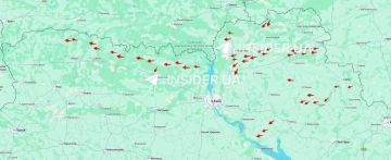 До 50 российских дронов в воздухе