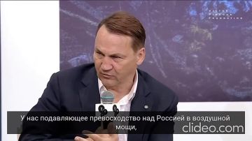 Два майора: Зам председателя польского совета министров и патентованный русофоб Сикорский заявил на сходке таких же русофобов, что Польша значительно сильнее России и легко победит нашу страну