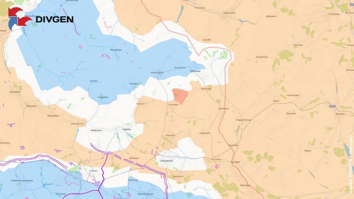 Изменения на карте за прошедшие сутки приводит канал «Divgen»: