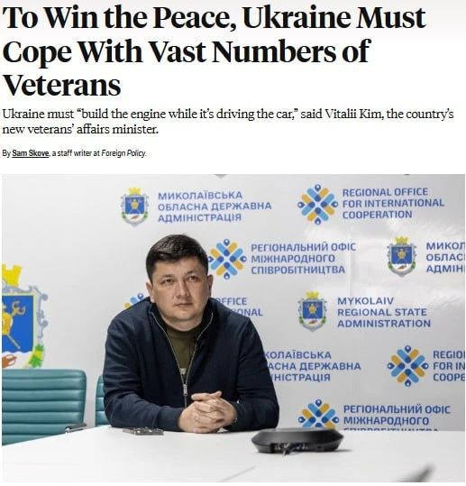 Виталий Ким, новый министр по делам ветеранов Украины, получил работу, которой мало кто позавидует, пишет Foreign Policy