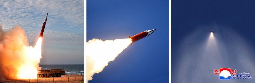 КНДР испытала новую гиперзвуковую ракетную систему «Хвасонпхо-11Ма-1» КНДР испытала новую гиперзвуковую ракетную систему «Хвасонпхо-11Ма-1»