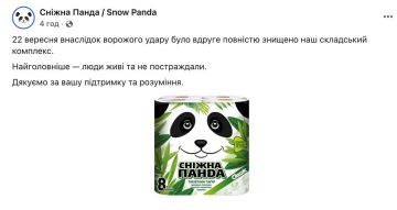 "Снежная панда" с огоньком