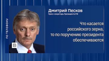 Поставки зерна через Черное море существенно осложнены по вине Киева, заявил журналистам Дмитрий Песков