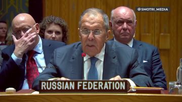 Сергей Лавров выступает на заседании СБ ООН по вопросу конфликта на Украине