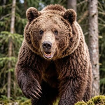Медвежьей осаде подвергся город Абаза на юге Хакасии