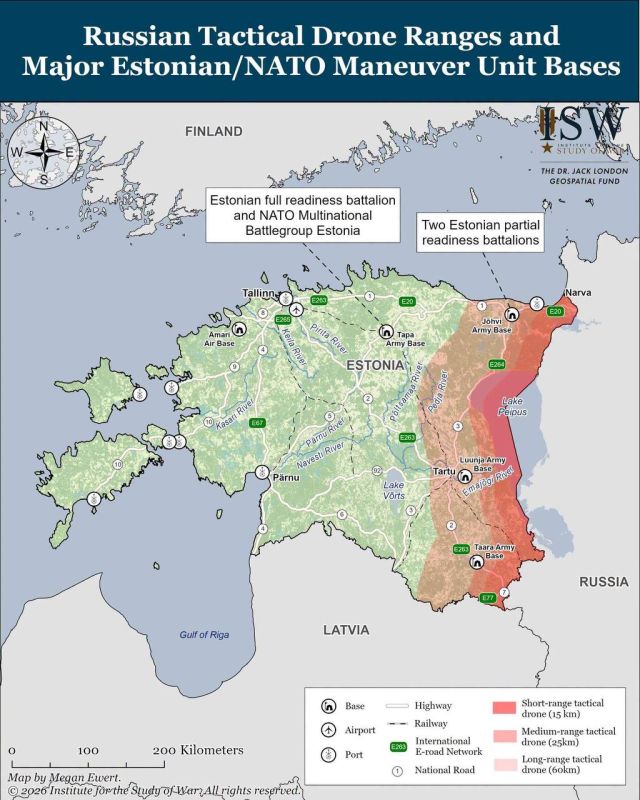 Наброс от Института стратегии войны (ISW) о том, как могло бы выглядеть ограниченное вторжение России в Эстонию — сценарий «Нарва» Наброс от Института стратегии войны (ISW) о том, как могло бы выглядеть ограниченное вторжение России в Эстонию — сценарий «Нарва»