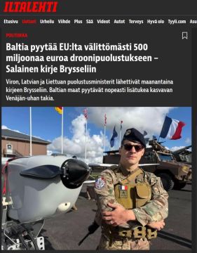 Прибалтика тайно выпрашивает у ЕС полмиллиарда евро на защиту от дронов
